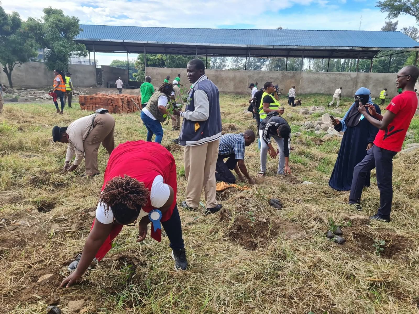 Tree planting with LSK members